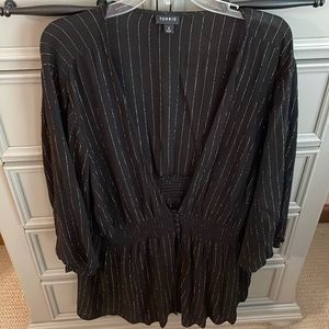 Torrid blouse. Deep V. 3X
